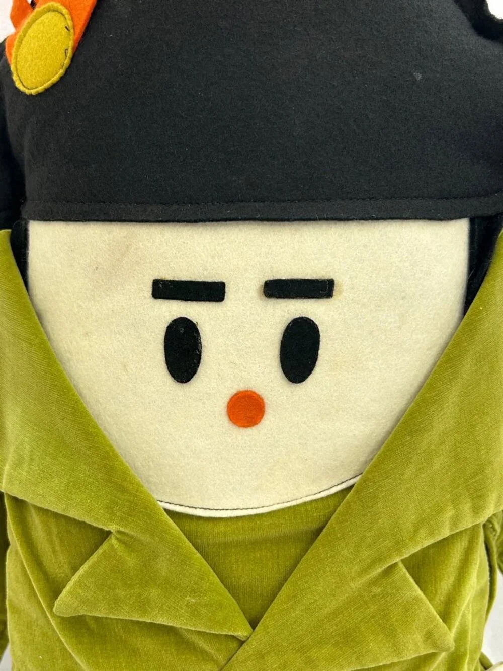 1960s Brentwood Originals Pillow Gang Napoleon Plush Velvet Kitsch Rare Pop-art